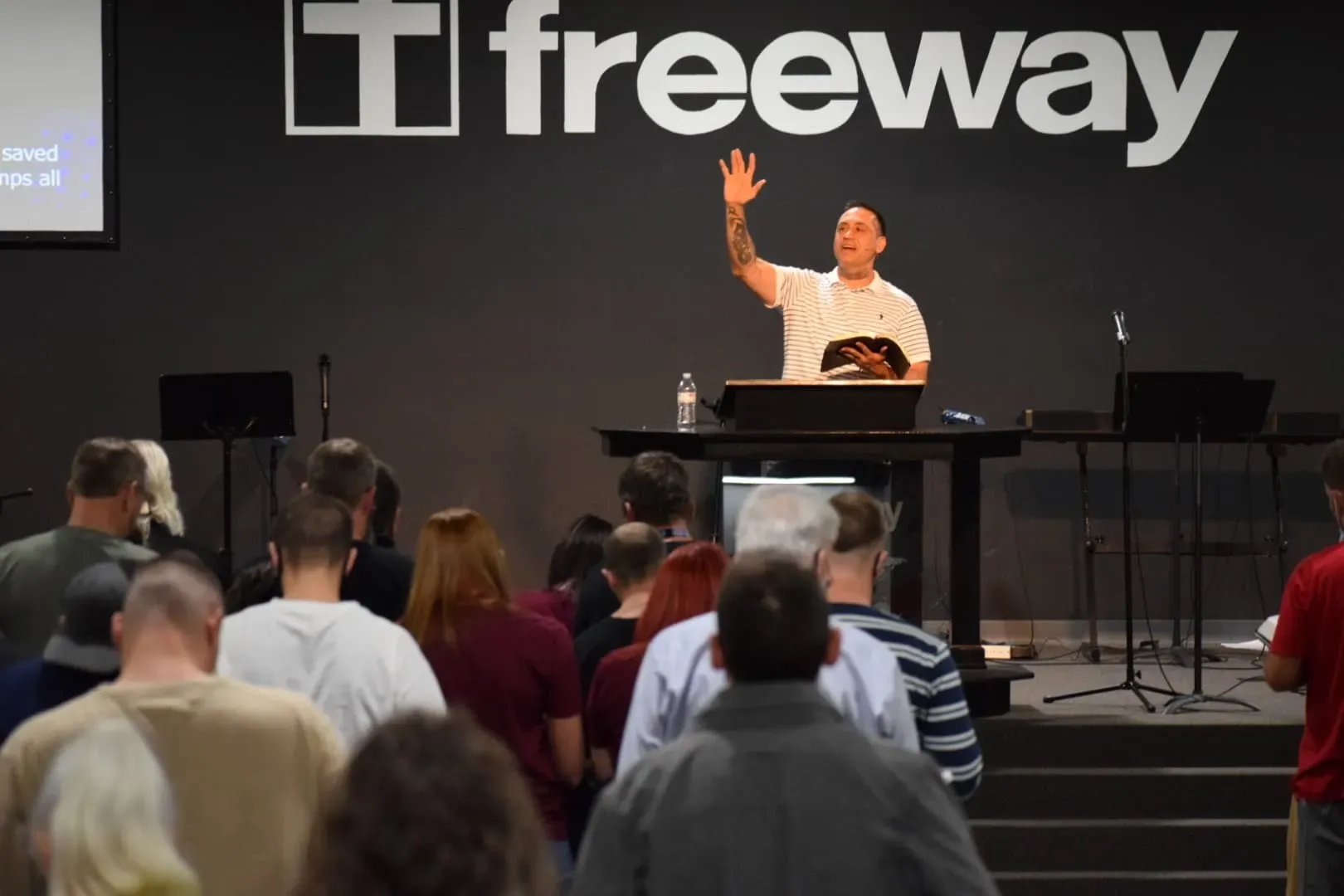 Freeway Ministries homepage on a desktop